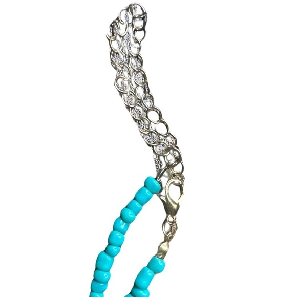Turquoise Shell Necklace (Like New - Great Condition) 🐚🐬 - Picture 3 of 5